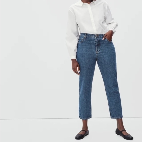 🆕 NWT EVERLANE The Curvy ‘90s Cheeky Straight jeans Womens size 30 - Picture 4 of 12